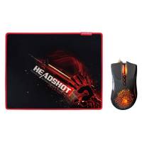 Мышь A4Tech Bloody A9071 (USB, optical, 4000dpi, игровая, коврик, black)