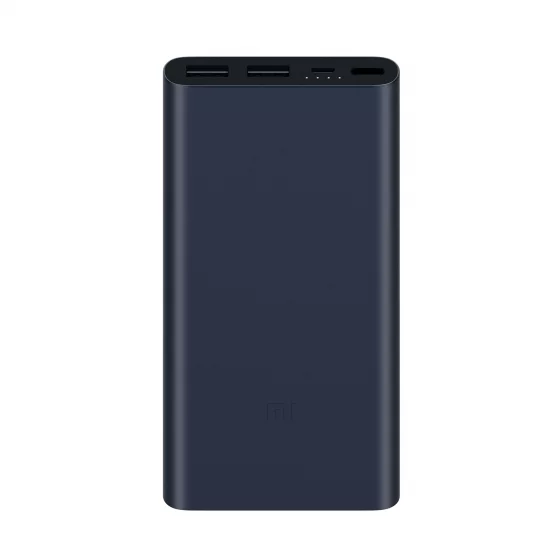 Внешний аккумулятор Xiaomi Mi Power Bank 2i (PLM09ZM, литий-полимерный, 10000mAh, 2*USB - 2.4A max, вход 2А, black)