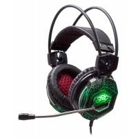 Наушники Oklick TOXIC HS-L500G (полноразмерные закрытые, с микрофоном, регулятор, игровые, 2.2m, black-red)