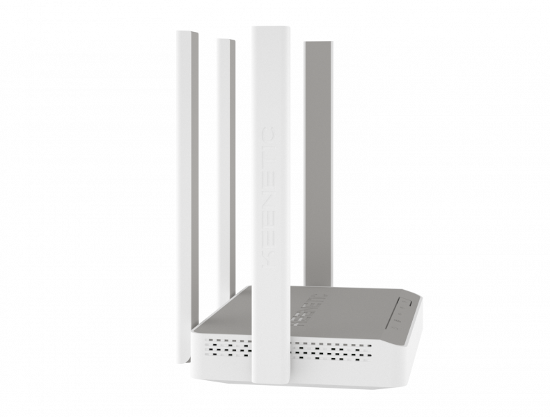 Роутер Keenetic Air (KN-1611) (300/867Mbps, 2.4/5GHz, 4 port, 100Mbps, 4 внешние несъёмные антенны 5dBi, white-grey)