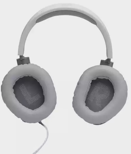 Наушники JBL QUANTUM 100 (полноразмерные закрытые, с микрофоном, регулятор, 1.2m, игровые, white)