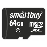 Карта памяти SDXCmicro Card 64Gb Smartbuy (Class 10, 20/17MB/s, без адаптера)