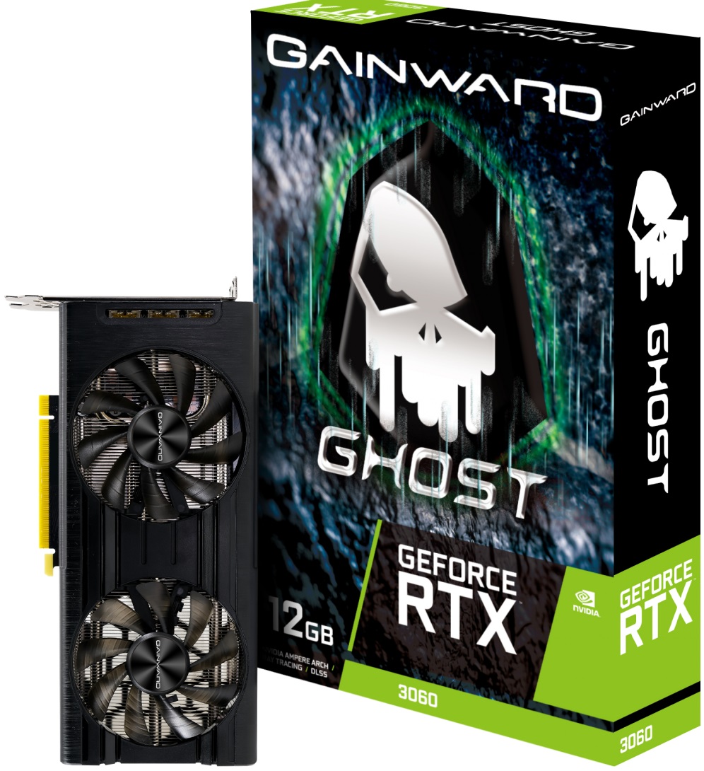Видеокарта Gainward GF RTX3060 GHOST 12Gb (192bit, GDDR6, HDMI+3xDP) RTL