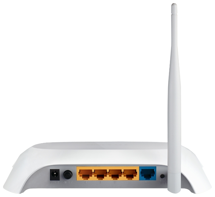 Роутер TP-LINK TL-MR3220 ver.2.x (150Mbps, 2.4GHz, 4 ports, 100Mbps, внешняя съёмная антенна 5dBi, USB, 3G/4G, white)