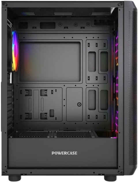 Корпус Powercase Mistral EA22 (CMAEA22-L4) (без БП, ATX, USB3.0, 4x rainbow LED Fan, black)