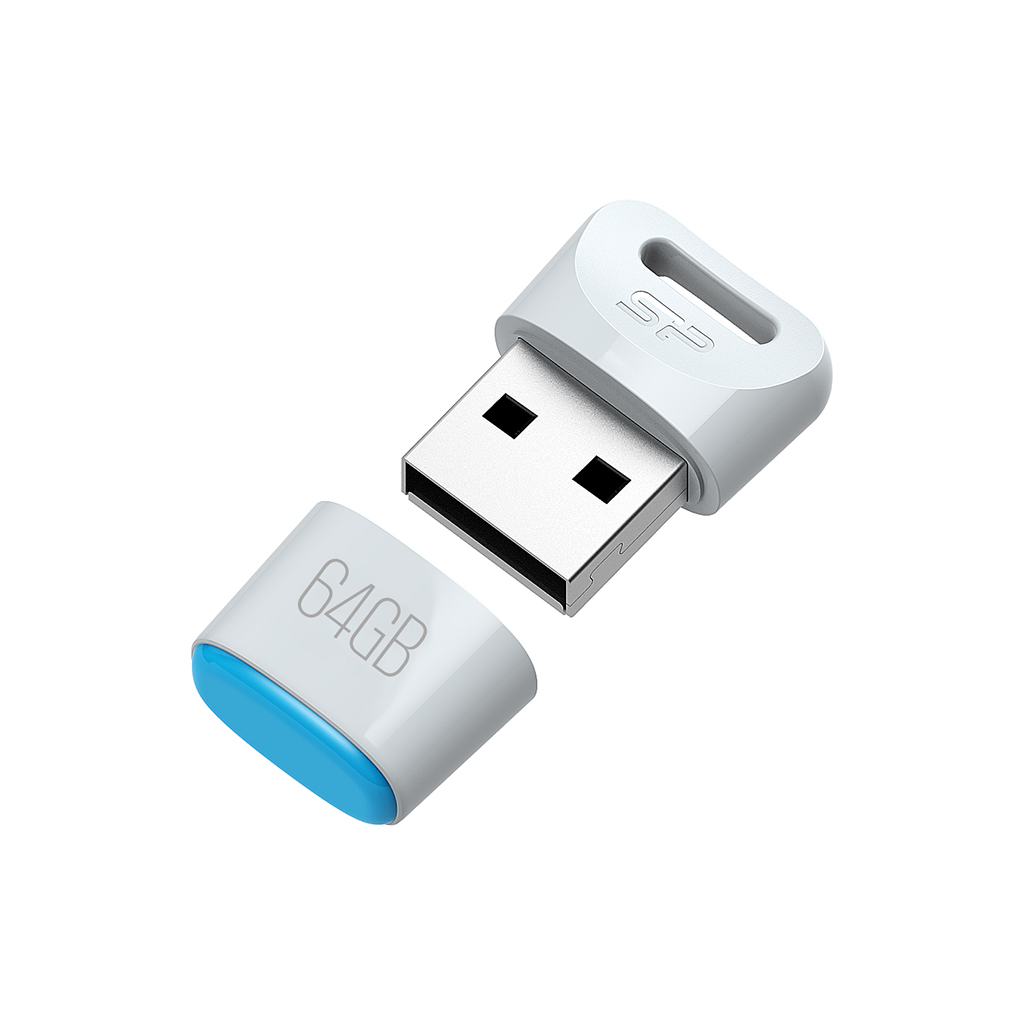 Флеш накопитель USB 2.0 32Gb Silicon Power Touch T06, white
