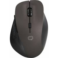 Мышь беспроводная QUMO Office Elite M55 (optical, 2400dpi, 2xAAA, black-brown)