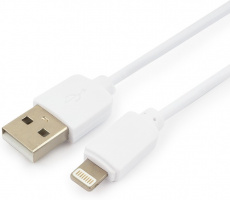 Кабель USB 2.0 Am - Lightning 0.5m (GCC-USB2-AP2-0.5M-W, медь, white) Гарнизон