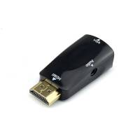 Конвертер HDMI (m) -> VGA (f) + 3.5 Jack (f) (AHmVfSiBI, black) DEXP