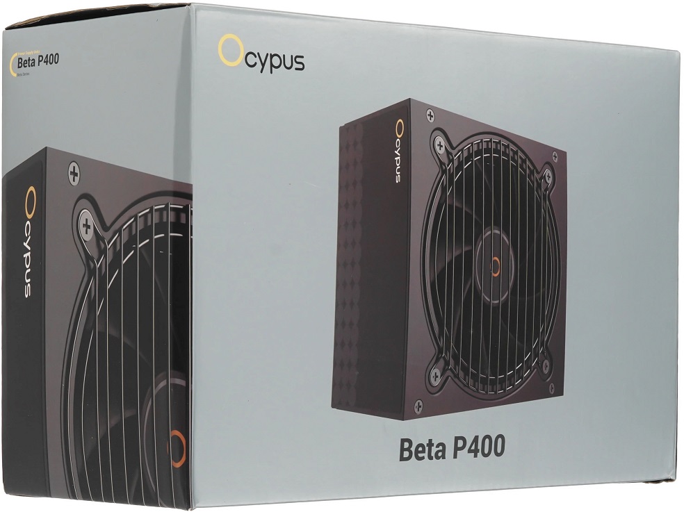Блок питания Ocypus Beta 400W (P400, 120mm, 20+4+4+4+4+4pin, 2*PCI-E 6+2pin, 3*SATA, 3*HDD) RTL