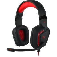 Наушники Redragon MUSES (полноразмерные закрытые, подключение по USB, c микрофоном, игровые, 2.2m, black-red)