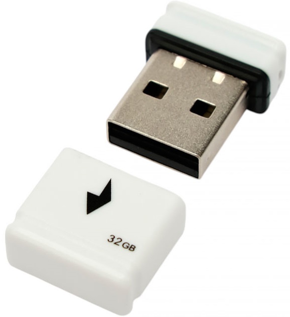 Флеш накопитель USB 2.0 32Gb Gembird (GFL-2.0-32mini, white)