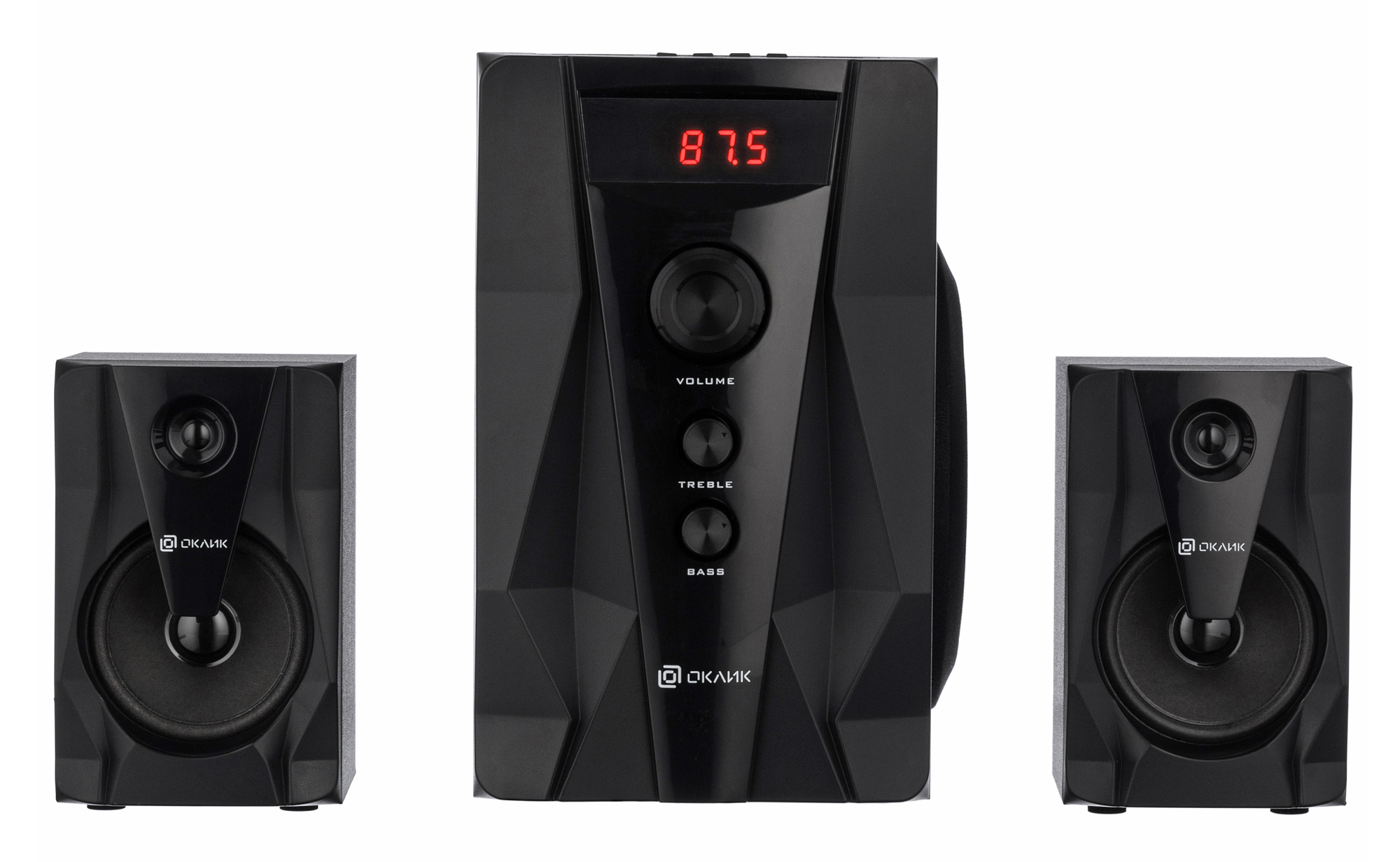 Колонки Oklick OK-431 (23W, Bluetooth 4.2, ПДУ, AUX, FM, USB, SD, black)