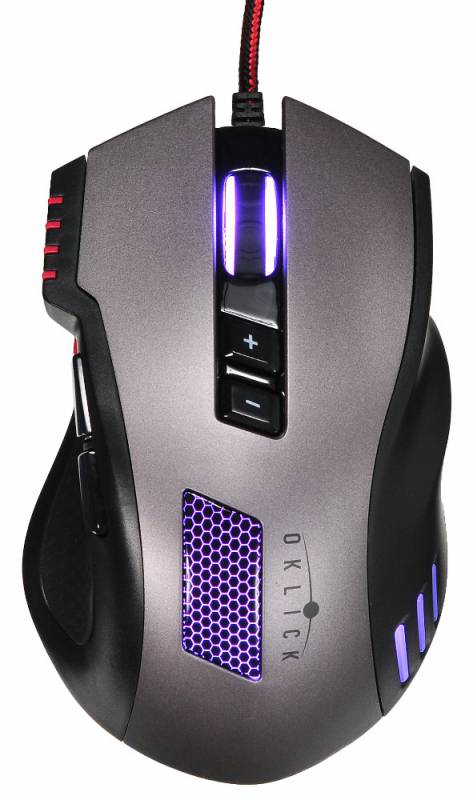 Мышь Oklick BEOWULF 805G V2 (USB, optical, 3200dpi, игровая, black-grey)