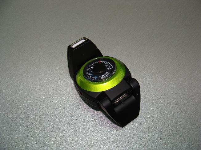 USB - Термометр / USB 2.0 HUB AgeStar 753 (black-green)