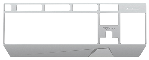 Клавиатура QUMO Twins K68 (USB, радужная подсветка, игровая, съёмные панели white/black)