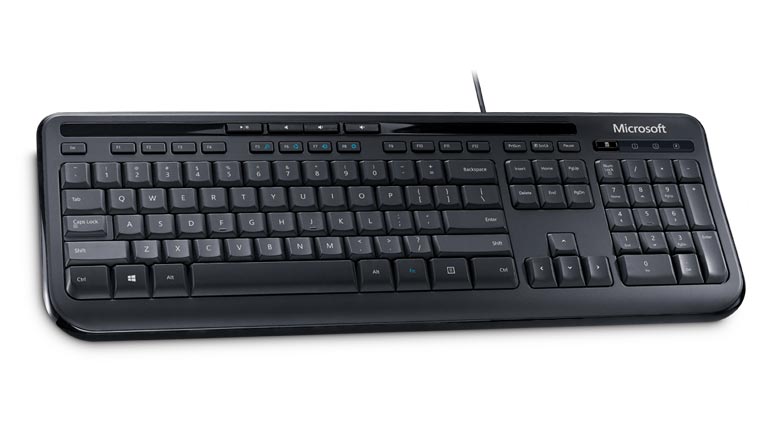 Клавиатура Microsoft Wired 600 (ANB-00018, USB, мультимедийная, black)