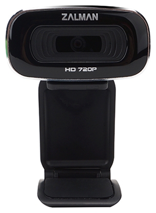 Web-камера ZALMAN ZM-PC100 (1280x720, микрофон, универсальное крепление, black-silver)