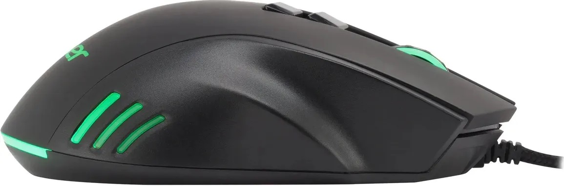 Мышь Acer OMW150 (USB, optical, 4800dpi, игровая, RGB подсветка, soft-touch, 1.8m, black)