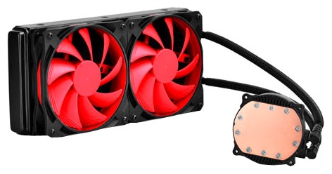 Водяное охлаждение DEEPCOOL MAELSTROM 240 (1150/1151/1155/1156/1366/2011/775/AM2/AM3/FM1/FM2, Радиатор: Al, Водоблок: Cu, 2 вентилятора: 120mm, 600-2200rpm, 17,6-39,3dBa, 4pin, PWM, Помпа: керамический подшипник (120 000 часов), 3pin, 150W) RTL