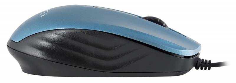 Мышь Oklick 195M (USB, optical, 800dpi, 1.1m, blue-black)