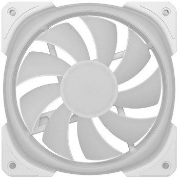 Вентилятор Powercase CM21-12W ARGB (120x120x25mm, Hydro, 800-1500rpm, 4pin, PWM, ARGB, white) OEM