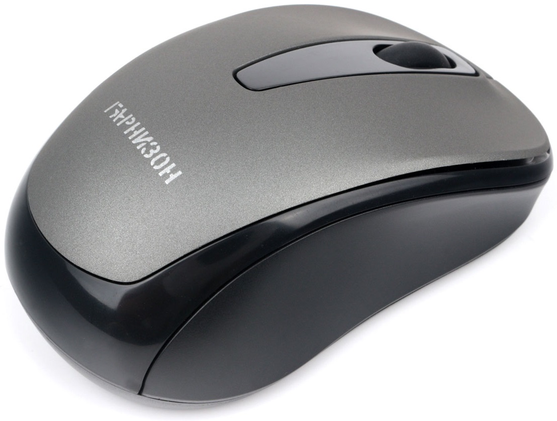 Мышь беспроводная Гарнизон GMW-450-1 (optical, 1000dpi, 2xAAA, soft-touch, black-grey)