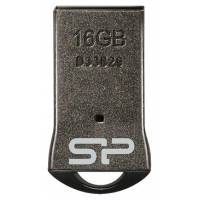 Флеш накопитель USB 2.0 16Gb Silicon Power Touch T01 (SP016GBUF2T01V1K, titanium)