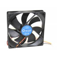 Вентилятор 5bites F12025S-3 (120x120x25mm, sleeve, 1200rpm, 25dBa, 3pin, black) OEM