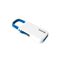 Флеш накопитель USB 2.0 8Gb SanDisk Cruzer U (SDCZ-008G-B35WB, white-blue)