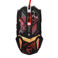 Мышь QUMO Helmet M31 (USB, optical, 3200dpi, игровая, динамическая подсветка, 1.6m, black)
