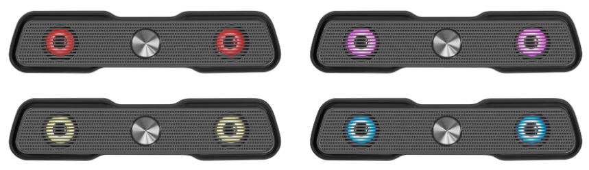 Колонки Defender Z1 (6W, USB, подсветка, black)
