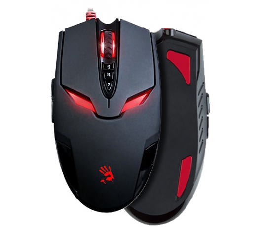 Мышь A4Tech Bloody V4M (USB, optical, 3200dpi, игровая, black)