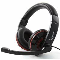 Наушники Gembird MHS-783 (накладные закрытые, с микрофоном, регулятор, 1.8m, black)