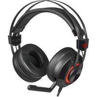 Наушники Redragon TALOS (полноразмерные закрытые, подключение по USB, c микрофоном, игровые, виртуальный объёмный звук 7.1, 2m, black-red)