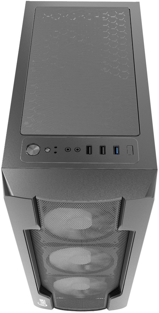 Корпус Powercase Mistral X4 Mesh (CMIXB-F4) (без БП, ATX, USB3.0, 4x Fan, black)