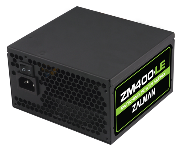 Блок питания ZALMAN 400W (ZM400-LE, 120mm, 20+4+8pin, 2*PCI-E 6pin, 4*SATA, 3*HDD, 1*FDD) RTL
