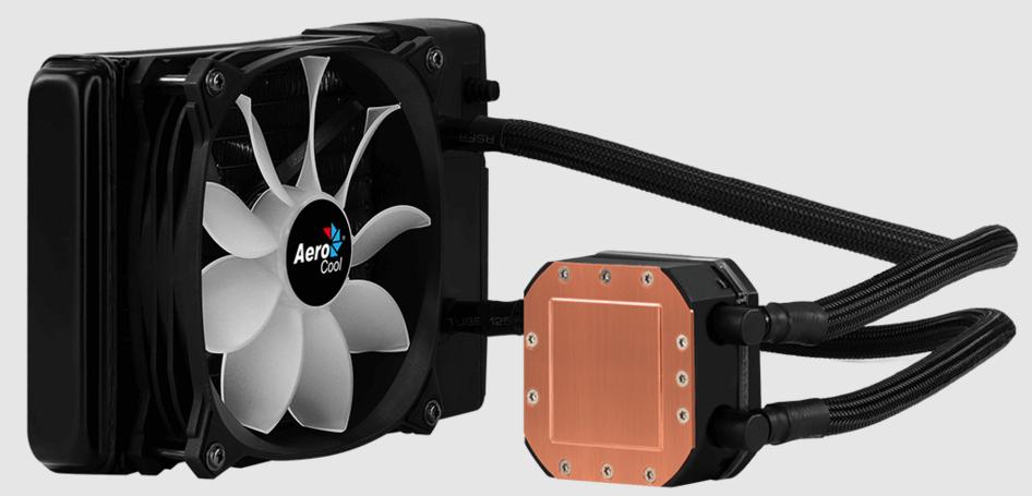Водяное охлаждение Aerocool Pulse L120F (1150/1151/1155/1156/1200/1366/2011-V3/2066/775/AM2/AM3/AM4/FM1/FM2, Радиатор: Al, Водоблок: Cu, вентилятор: 120mm, 600-1800rpm, 11-32dBa, 4pin, PWM, Помпа: керамический подшипник (80 000 часов), 2800rpm, 25dBa, 3pi