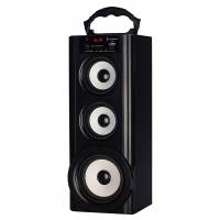 Колонки Supra BTS-950 (9W, портативные, аккумулятор 800mAh, Bluetooth v.2.1, AUX, USB, SD, FM, MP3, black)