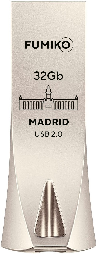 Флеш накопитель USB 2.0 32Gb FUMIKO MADRID (FMD-04, silver)