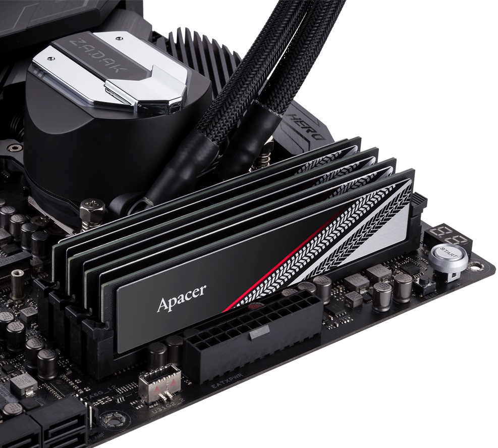 Память DDR4 16Gb PC21300, 2666MHz, Apacer TEX (AH4U16G26C08YTBAA-1, 1.2V, black)