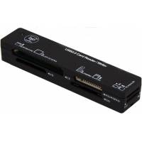 Картридер Konoos (UK-25, SDHC, microSD, M2, MS, MD, CF, xD, MMC, black, USB 2.0)