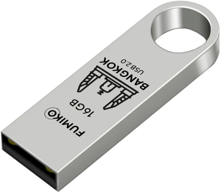 Флеш накопитель USB 2.0 16Gb FUMIKO BANGKOK (FBK-03, silver)