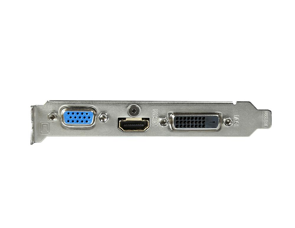 Видеокарта Gigabyte GF GT710 1Gb (GV-N710SL-1GL, 64bit, DDR3, DVI+HDMI+CRT) RTL