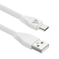 Кабель USB 2.0 Am - micro USB 1.0m (ACD-U920-M1W, быстрая зарядка, не замерзает и не спутывается, white) ACD