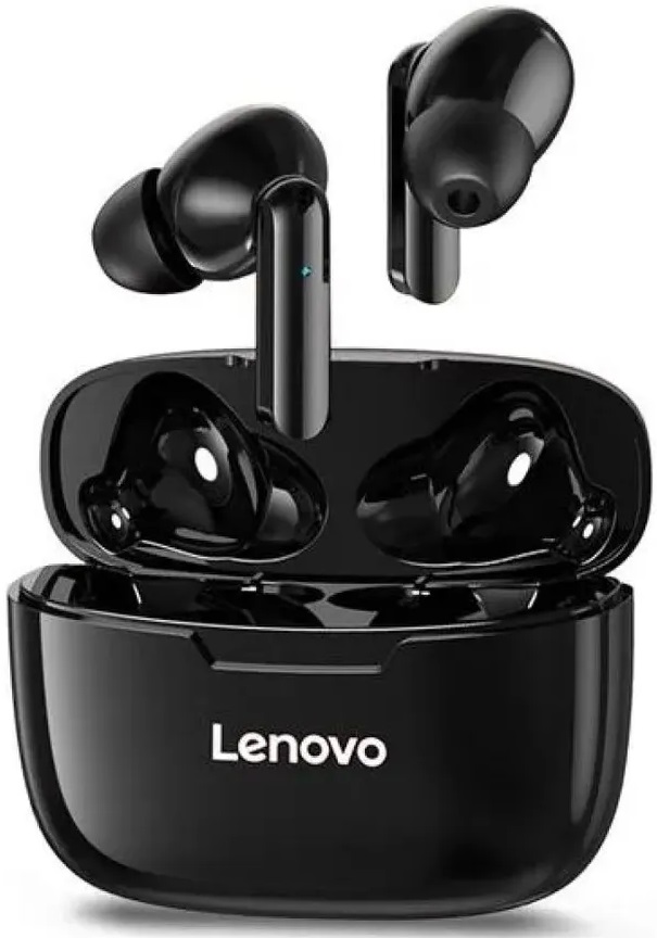 Гарнитура Lenovo thinkplus Live Pods XT90 (затычки, беспроводная, Bluetooth 5.0, с микрофоном, до 3 часов работы от батареи, black)