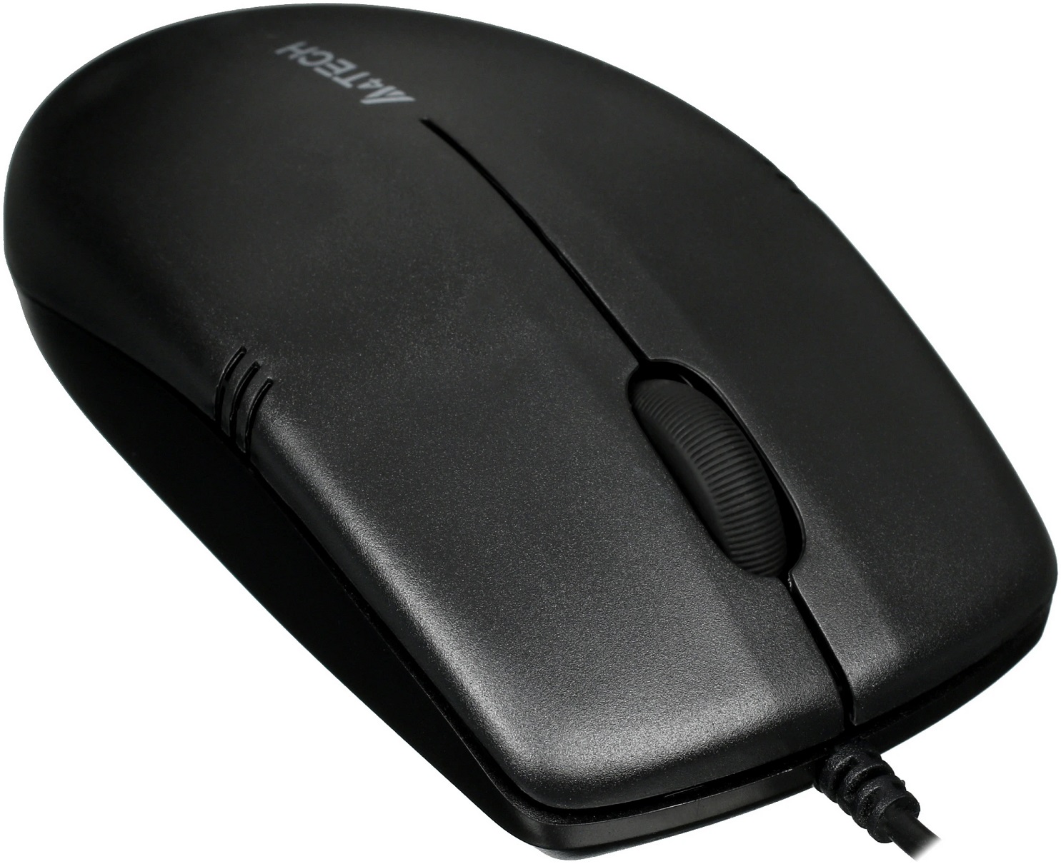 Мышь A4Tech OP-530NUS (USB, optical, 1200dpi, бесшумный клик, 1.5m, black)