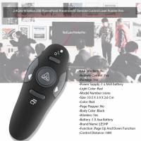 Презентер Powerpoint Clicker (до 10 метров, AAA, red light, black)