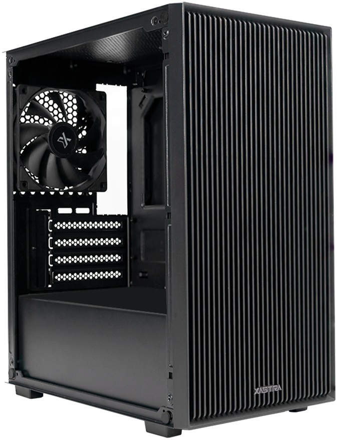 Корпус XASTRA A307M 2BK SI (без БП, mATX, USB3.0, 2x Fan, black)