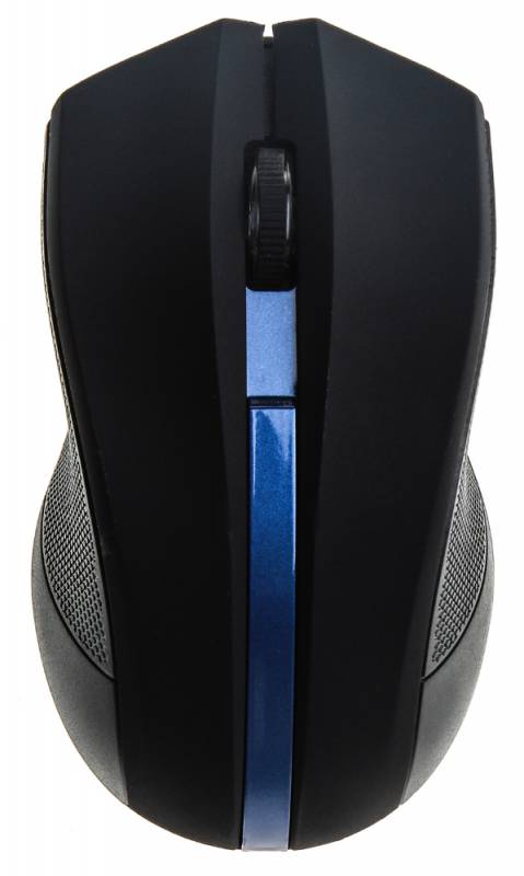 Мышь беспроводная Oklick 615MW (optical, 1000dpi, 2xAAA, black-blue)